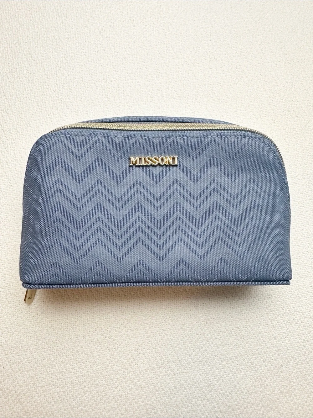 Missoni Blue Chevron Toiletry Pouch